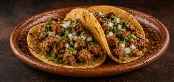 Tacos de longaniza en salsa verde