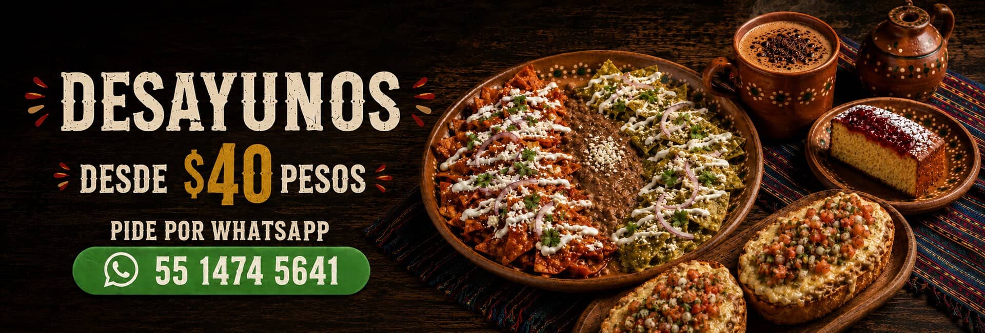 Desayunos desde 40 pesos en Nyx's Snack's